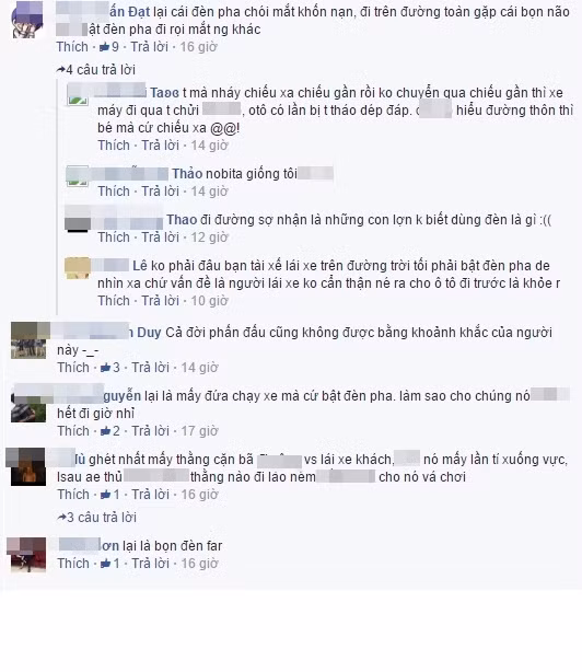 Ngoài sự cảm phục đối với Huy, một bộ phận dân mạng còn đặc biệt tỏ ra bức xúc với người điều khiển xe ô tô bật đèn pha chiếu vào mắt hai thanh niên đi xe máy là nguyên nhân chính dẫn đến vụ tai nạn cướp đi 1 cánh tay của Huy. Việc không ít tài xế ô tô thường xuyên bật đèn pha trên những con đường nhỏ hẹp thậm chí đã bị xem như một "vấn nạn", nó khiến rất nhiều người gặp phải tai nạn, thậm chí là chết oan.