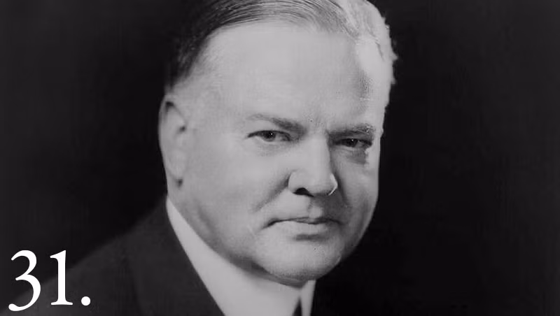 Giống như Tổng thống Kennedy, Tổng thống Herbert Hoover cũng quyên góp tiền lương tổng thống làm từ thiện.