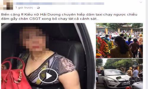 “Kieu nu Hai Duong” co thu tren xe nhieu gio gay ach tac