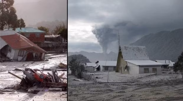 Chaiten ở Chile trở thành thị trấn ma với những thiệt hại do trận động đất kinh hoàng xảy ra vào năm 2008.