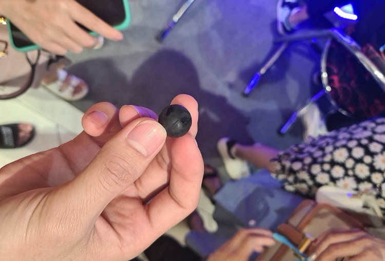 Đạn nhựa để bắn súng có kích thước bằng viên bi.