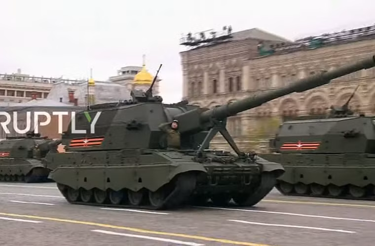 Lựu pháo tự hành 2S35 Koalitsiya-SV. Nguồn ảnh: RT