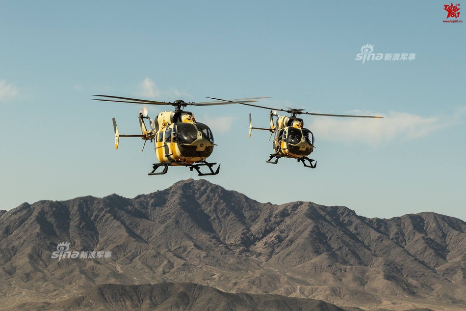 Trực thăng MD50 Defender sơn màu ngụy trang giống các trực thăng Mi-8 và Mi-24. Nguồn ảnh: Sina