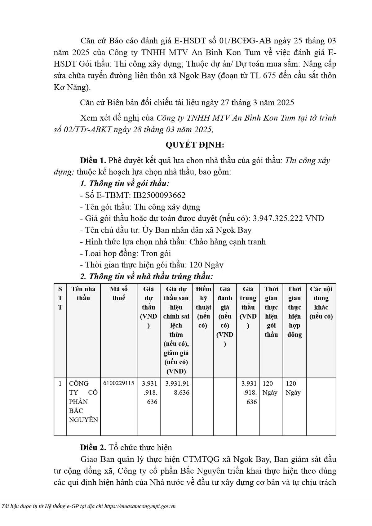 Kon Tum: Cong ty Bac Nguyen trung thau nang cap duong gan 4 ty-Hinh-2