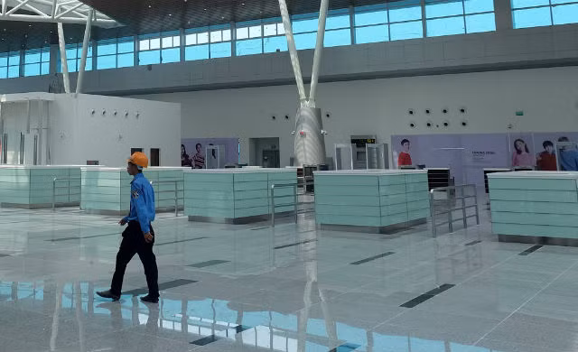 Đây là dự án xã hội hóa đầu tiên trong lĩnh vực hàng không, nhà ga hiện đại nhất miền Trung này được khởi công từ năm 2015, chủ đầu tư là Công ty CP đầu tư khai thác nhà ga quốc tế Đà Nẵng. Ảnh: báo Đầu tư.