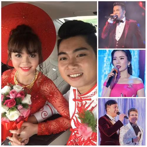  Đám cưới của con nhà đại gia Việt này có sự góp mặt của dàn sao hạng A của showbiz Việt. MC Thanh Bạch trực tiếp dẫn dắt buổi lễ. Ngoài ra còn có Hoài Linh, Trấn Thành, Đàm Vĩnh Hưng, Lệ Quyên, Nguyễn Phi Hùng... Danh hài Trường Giang, diễn viên Nhã Phương, ca sĩ Đan Trường đang lưu diễn ở Mỹ cũng gửi lời chúc phúc cho cô dâu chú rể. Ảnh: thoibao.today.