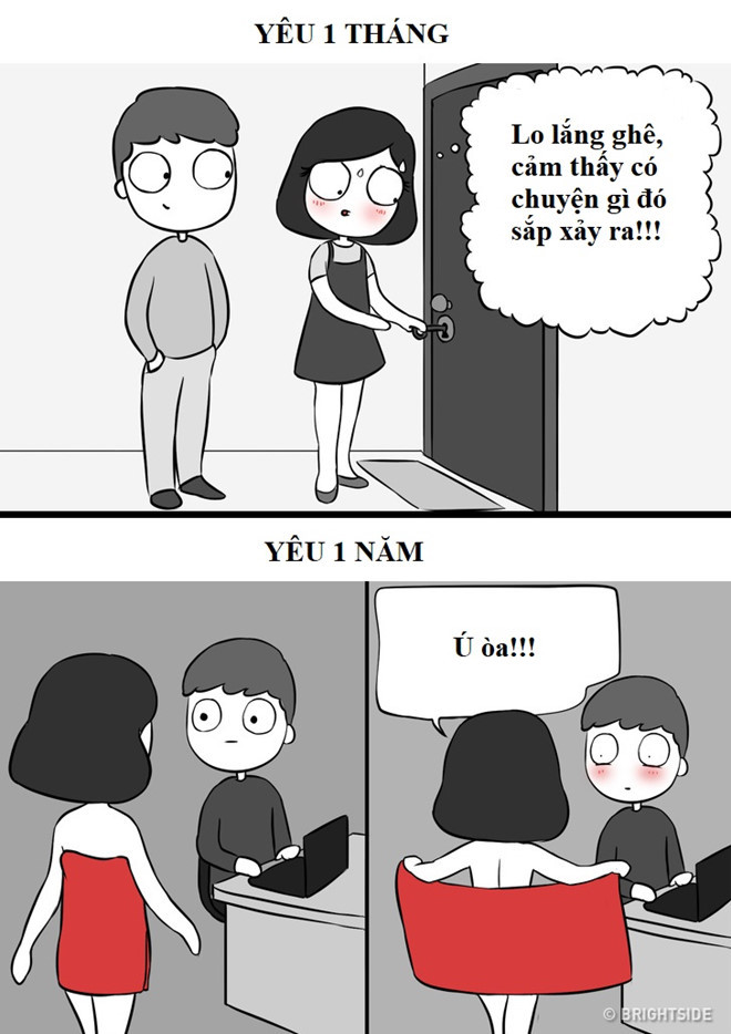 Khi đã bên nhau một thời gian dài, sự ngượng ngùng, lo âu ban đầu sẽ không còn nữa, mà thay vào đó là sự "lầy lội".