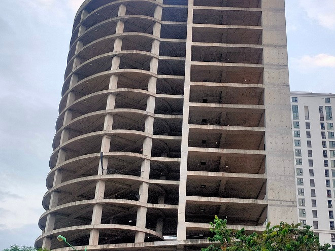 Nhiều hạng mục dự án có dấu hiệu xuống cấp. 