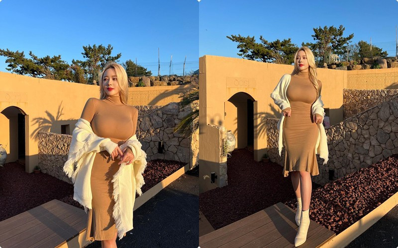 Cô nàng thử sức với khá nhiều concept chụp hình thời trang. Nữ người mẫu còn là nhân vật được nhiều tựa game mời làm gương mặt đại diện với váy áo thần thoại.