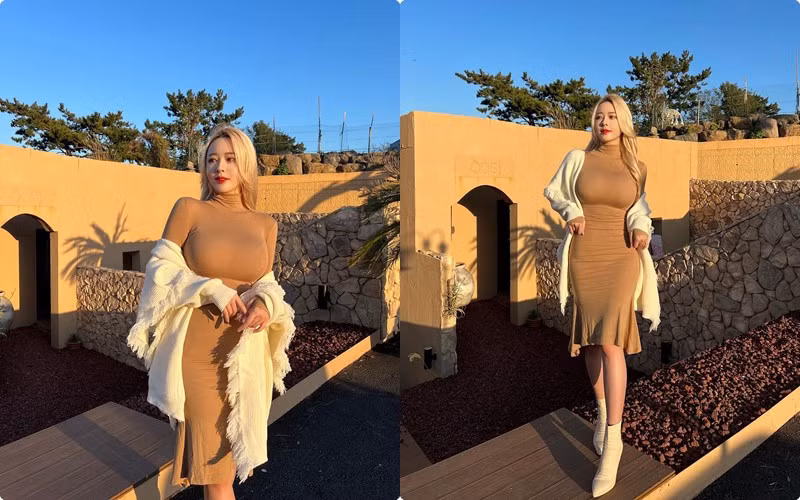 Cô nàng thử sức với khá nhiều concept chụp hình thời trang. Nữ người mẫu còn là nhân vật được nhiều tựa game mời làm gương mặt đại diện với váy áo thần thoại.