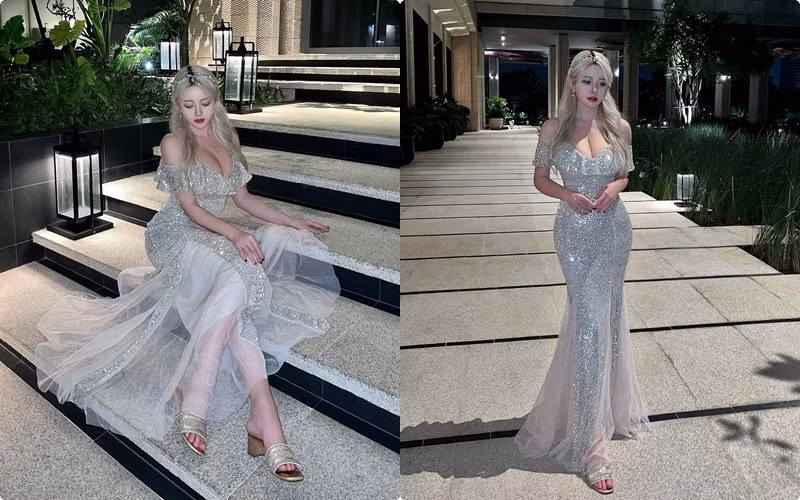 Seon He sở hữu gương mặt đẹp, body chuẩn cùng đôi chân dài miên man.