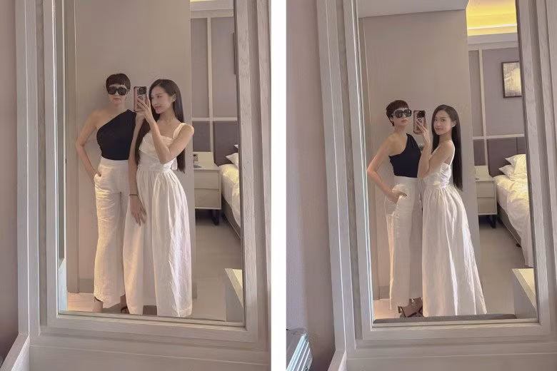 Với gương mặt xinh đẹp, mái tóc ngắn cá tính, vóc dáng cao ráo cùng gu ăn mặc trẻ trung, mẹ Doãn Hải My khiến nhiều người phải tấm tắc.