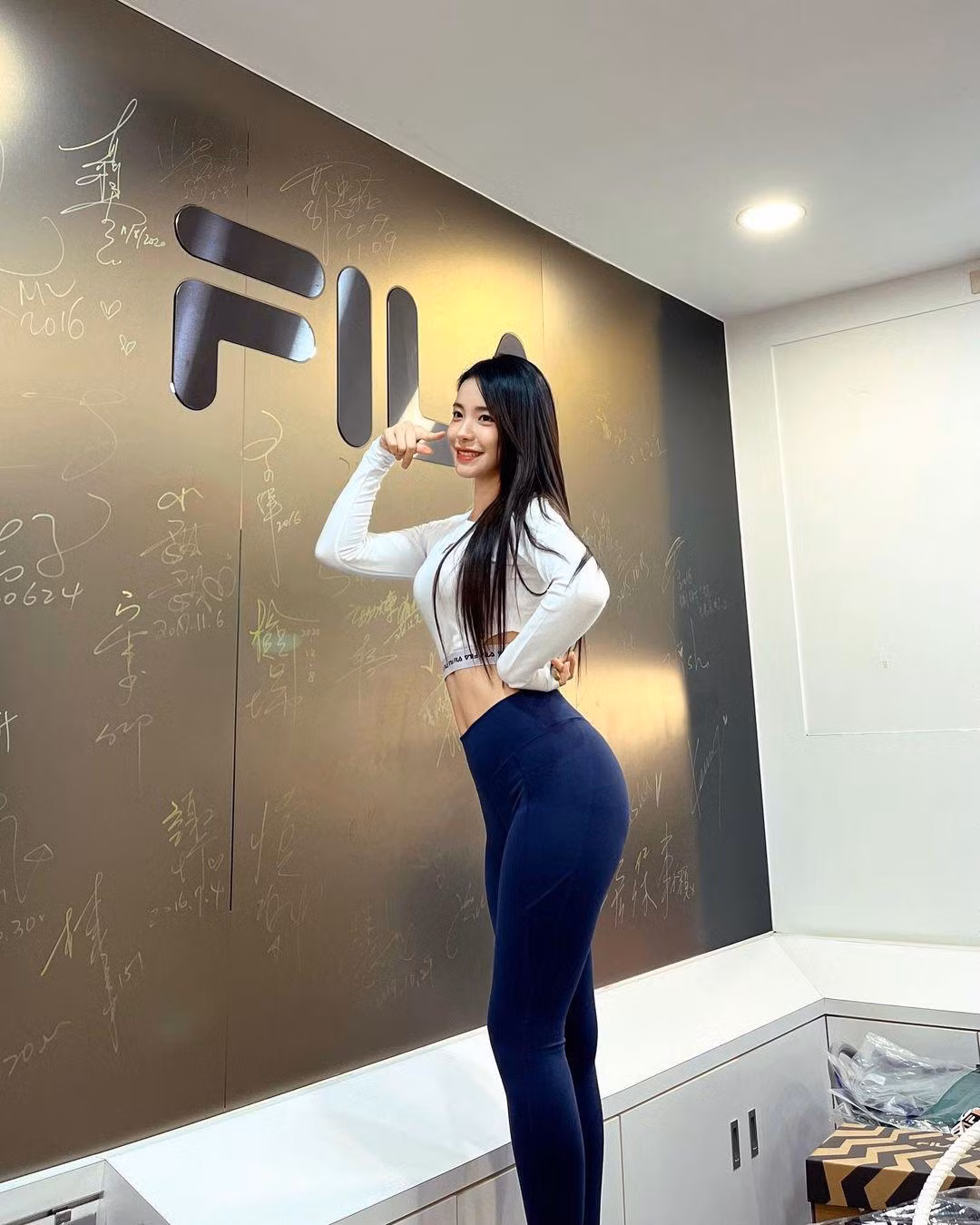 Lee Da Hye đã có kinh nghiệm làm hoạt náo viên hơn 4 năm nay.