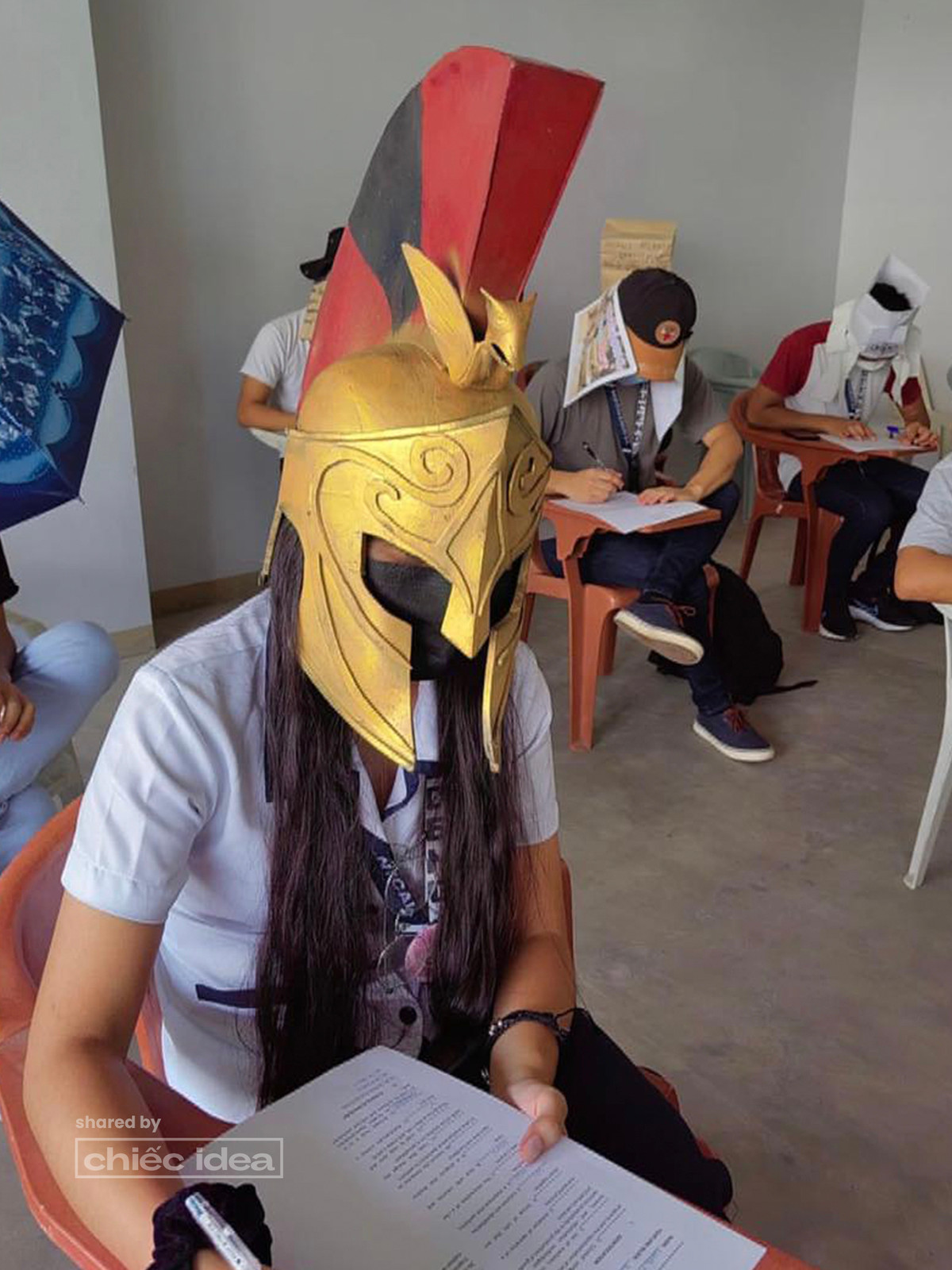 Sau khi được đăng lên mạng xã hội thì ý tưởng trong phòng thi này nhanh chóng được chia sẻ hàng ngàn lượt.