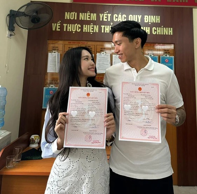 Van Hau sanh buoc cung Hai My lo dien truoc them dam cuoi