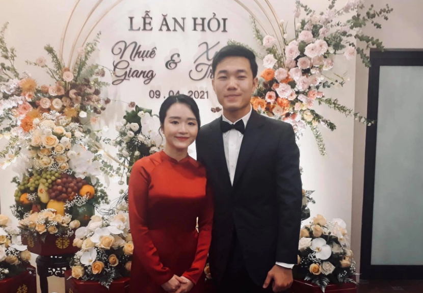 Vợ Lương Xuân Trường là người kín tiếng nên cô ít chia sẻ hình ảnh về gia đình lên MXH.