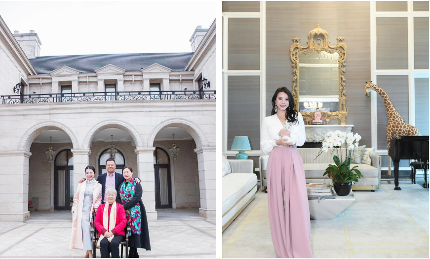 Hiện nay, Wendy Yu đang sống chủ yếu tại căn biệt thư ở Thượng Hải rộng tới 2.194 mét vuông, ngang ngửa một lâu đài hoàng gia thực thụ.