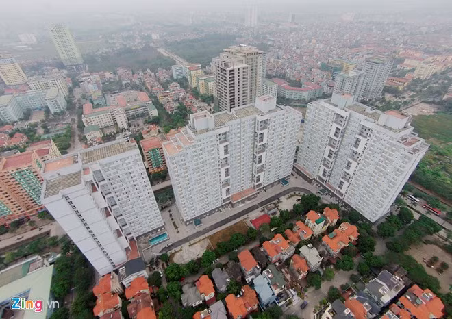 Toàn cảnh khu ký túc xá khang trang mà ĐHQG Hà Nội dành cho thí sinh đến tham dự kỳ thi Đánh giá năng lực ngày 30/5 tới.