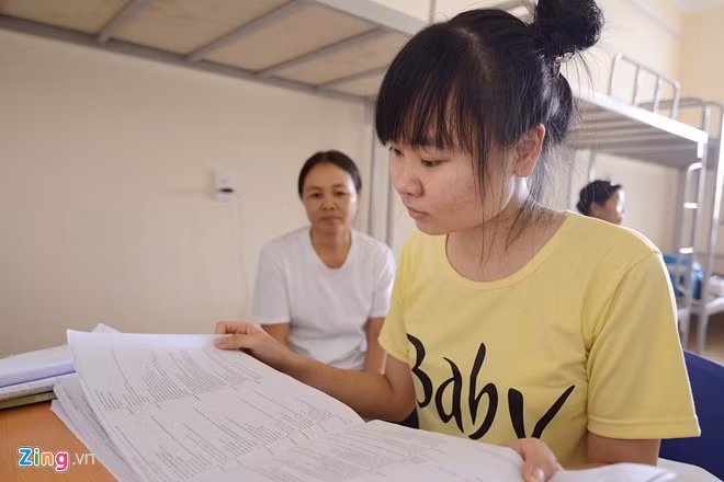 Mỗi phòng có khoảng 3 chiếc giường tầng...