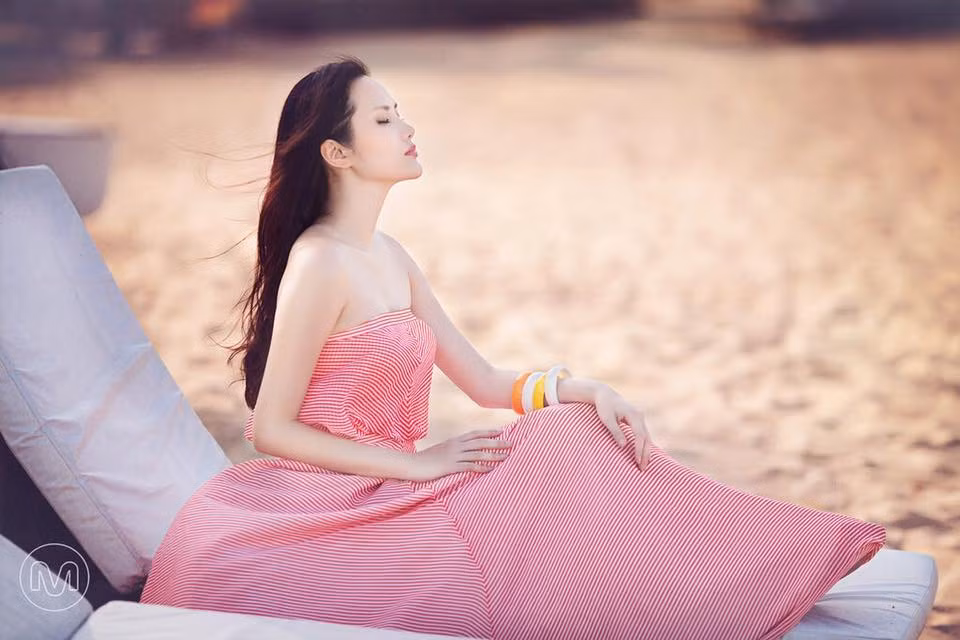 Năm 2013, Diệu Linh cùng Phan Hoàng Thu được công ty Elite Việt Nam cử đi thi Asia Super Model Contest 2013 tại Trung Quốc và lọt vào top 10 của cuộc thi này. Ảnh: Mai Thiết Tâm