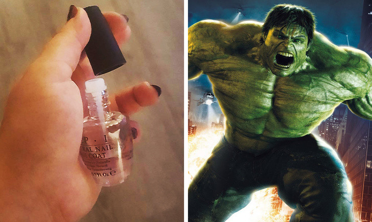 Nắp lọ sơn móng tay bật ra, bạn gái không biết làm như nào để lấy cây chuốt.