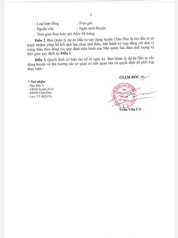 BR-VT: Gói thầu xây lắp tại Châu Đức về tay Công ty Phúc Vĩnh - Hình 2 BR-VT: Goi thau xay lap tai Chau Duc ve tay Cong ty Phuc Vinh-Hinh-2
