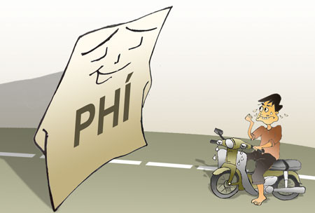 Tam dung thu phi duong bo voi xe may tu ngay 1/1/2016