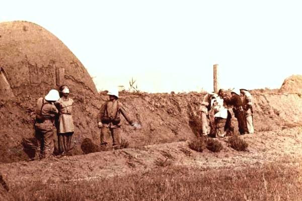 Cảnh xử bắn nơi pháp trường thời cuối nhà Thanh.