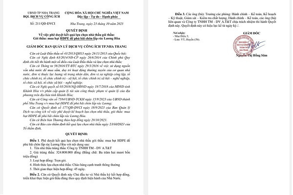 Cuộc đua giành gói mua bạt HDPE 1,5 tỷ tại Ban DVCI Nha Trang - Hình 4 Cuoc dua gianh goi mua bat HDPE 1,5 ty tai Ban DVCI Nha Trang-Hinh-4