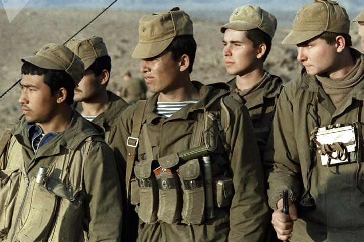Đặc nhiệm Liên Xô sau khi hoàn thành một nhiệm vụ ở Afghanistan vào ngày 18/2/1988.