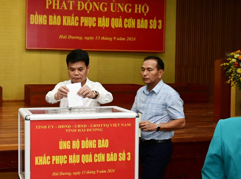 Hải Dương phát động ủng hộ khắc phục hậu quả bão số 3 Yagi - Hình 3 Hai Duong phat dong ung ho khac phuc hau qua bao so 3 Yagi-Hinh-3