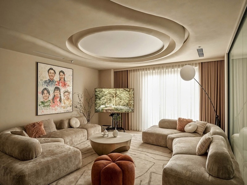 Gần đây, vợ chồng Cường Đô la tậu căn hộ cao cấp. Ảnh: TikTok Đàm Thu Trang.