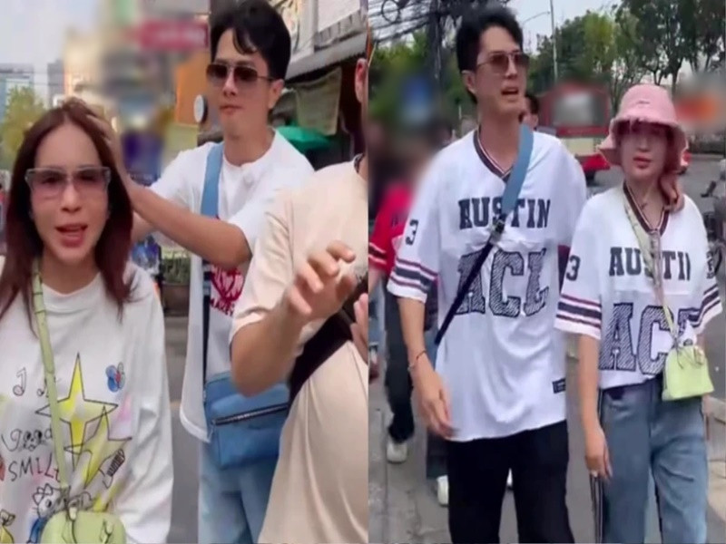 Khả Như và Huỳnh Phương gây chú ý khi từng cùng đi du lịch với vợ chồng Thu Trang - Tiến Luật. Ảnh: Saostar.