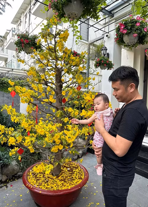 Biệt thự của Vân Hugo có nhiều loại hoa.