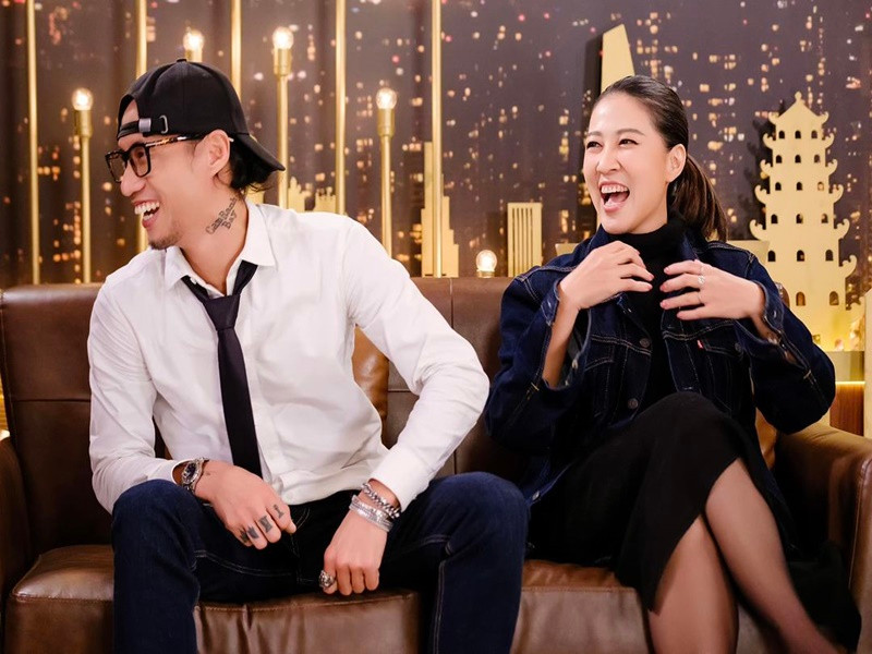 Thùy Trang và Phạm Anh Khoa cùng tham gia một số chương trình. Ảnh: FB Thuỳ Trang.