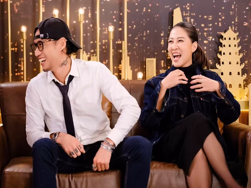 Thùy Trang và Phạm Anh Khoa cùng tham gia một số chương trình. Ảnh: FB Thuỳ Trang.