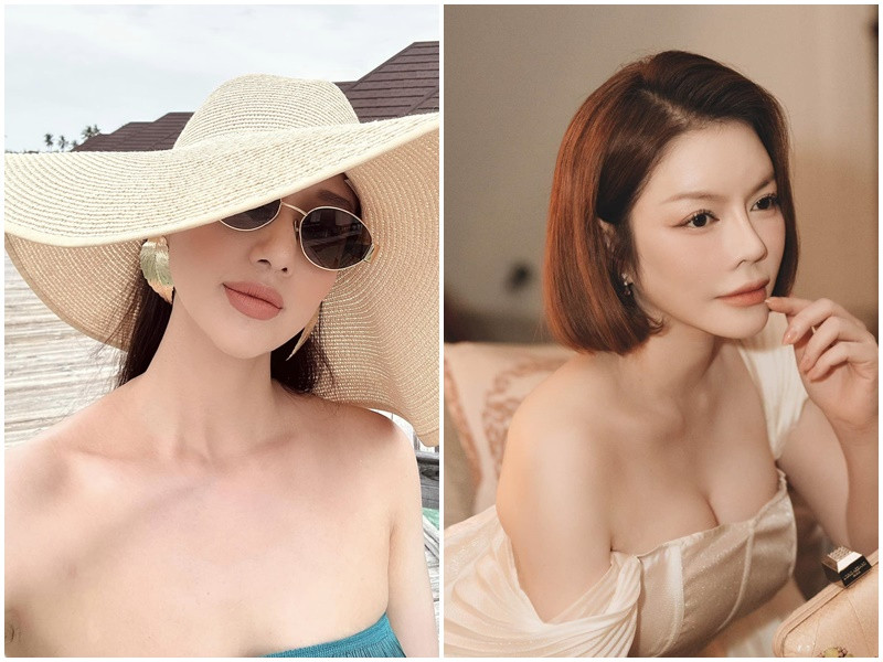 Lã Thanh Huyền và Lý Nhã Kỳ sở hữu vóc dáng gợi cảm không kém cạnh nhau. Ảnh: FB Lã Thanh Huyền, Lý Nhã Kỳ.