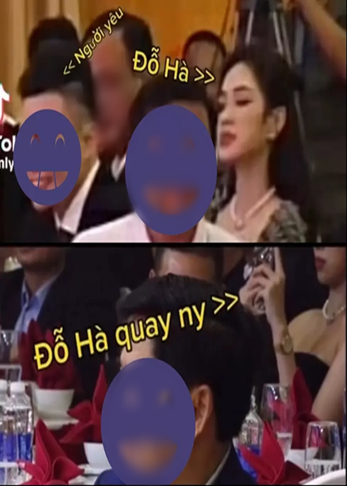 Trước đó, vào tháng 2/2024, trên mạng xã hội, cư dân mạng lan truyền clip liên quan đến Đỗ Thị Hà. Trong clip, nàng hậu xuất hiện bên cạnh một chàng trai trong buổi tiệc tất niên tại nhà hàng. Đặc biệt, khi chàng trai lên phát biểu, Đỗ Thị Hà cầm máy điện thoại ghi lại khoảnh khắc này. Nhanh chóng, nhiều cư dân mạng đặt nghi vấn chàng thiếu gia là bạn trai của Đỗ Thị Hà. Ảnh: Người Đưa Tin.