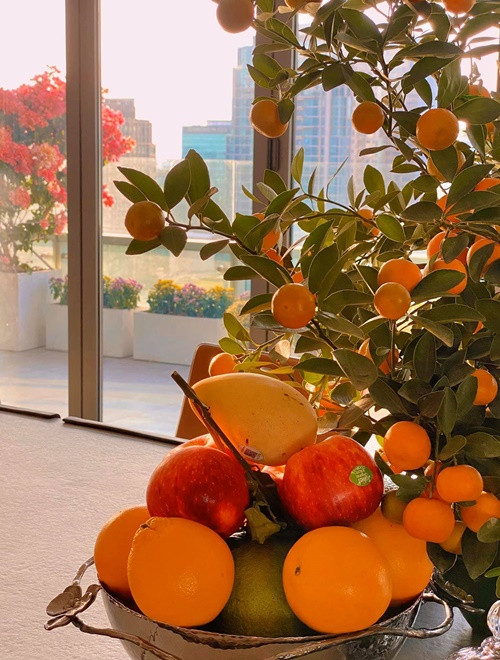 Mỗi dịp lễ Tết, Giáng sinh, Thu Thảo trang hoàng nhà cửa lộng lẫy. Ảnh: Instagram Thu Thảo.