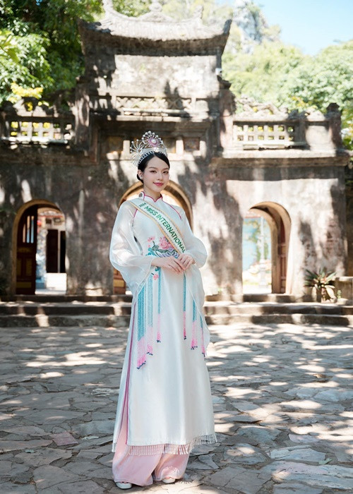 Nhan sắc thăng hạng, Thanh Thủy được nhiều khán giả ủng hộ khi đại diện Việt Nam thi Miss International 2024. Ảnh: FB Thanh Thủy.