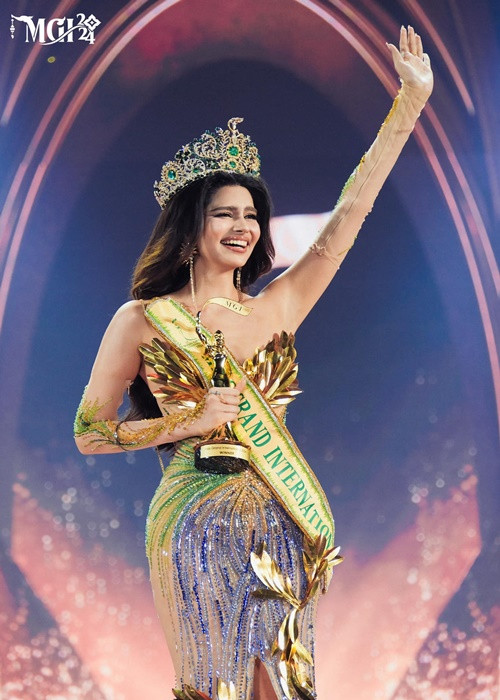 Tối ngày 25/10, Rachel Gupta đăng quang Miss Grand International 2024. Ảnh: FB Miss Grand International.