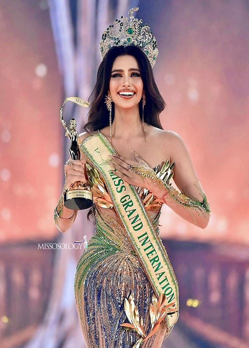 Tân hoa hậu đến từ Ấn Độ, là Miss Grand India 2024. Ảnh: Missosology.