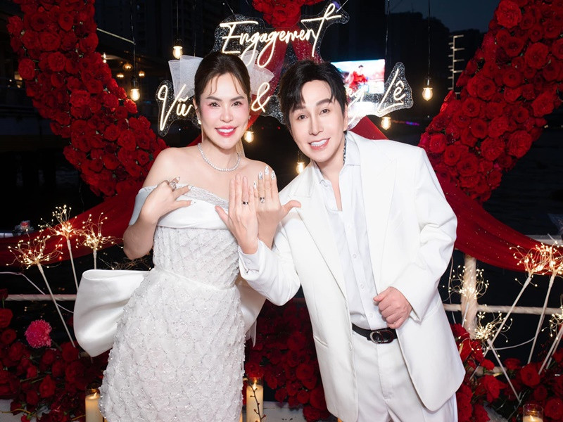 Vũ Luân và Phương Lê dự định làm đám cưới vào năm 2025 sau 1 năm đính hôn. Ảnh: FB Vũ Luân.