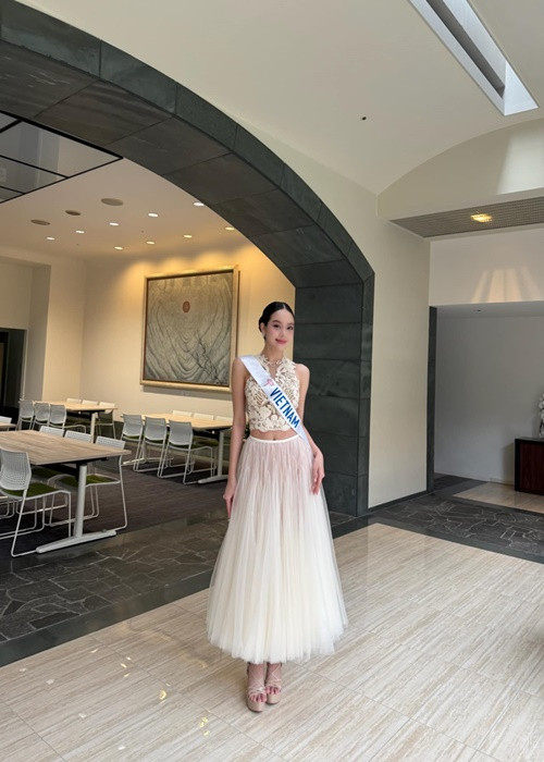 Người đẹp chia sẻ hình ảnh diện một thiết kế form dáng công chúa.