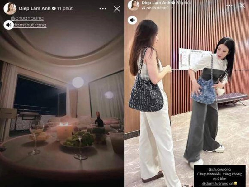 Trước đó, Đàm Thu Trang và Cường Đô la ẩn các bài viết trên Facebook vào tháng 7/2024. Cả hai cũng hiếm khi lộ diện. Trong ảnh, Đàm Thu Trang hội ngộ Diệp Lâm Anh. Ảnh: Phụ Nữ Pháp Luật.