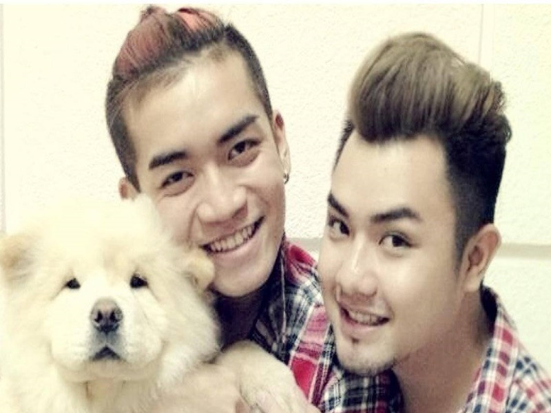 Hình ảnh BB Trần bên người yêu đồng giới khi mới hẹn hò. Ảnh: FB Quang Lâm.