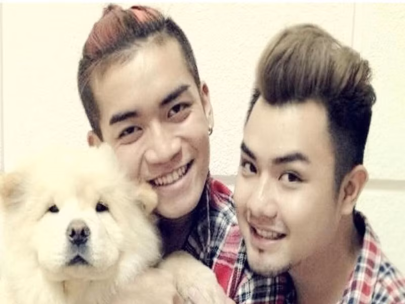 Hình ảnh BB Trần bên người yêu đồng giới khi mới hẹn hò. Ảnh: FB Quang Lâm.