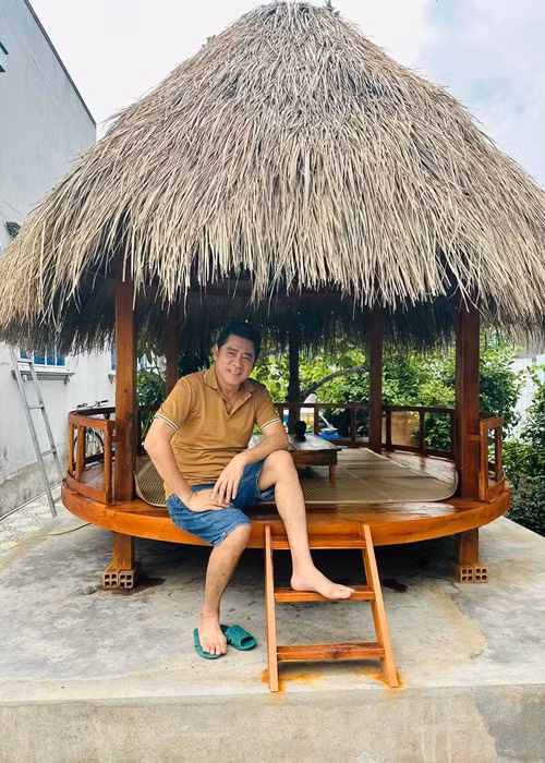 Huỳnh Anh Tuấn sống ở nhà vườn rộng 6.000m2 trong vài năm trở lại đây. Ảnh: FB Huỳnh Anh Tuấn.