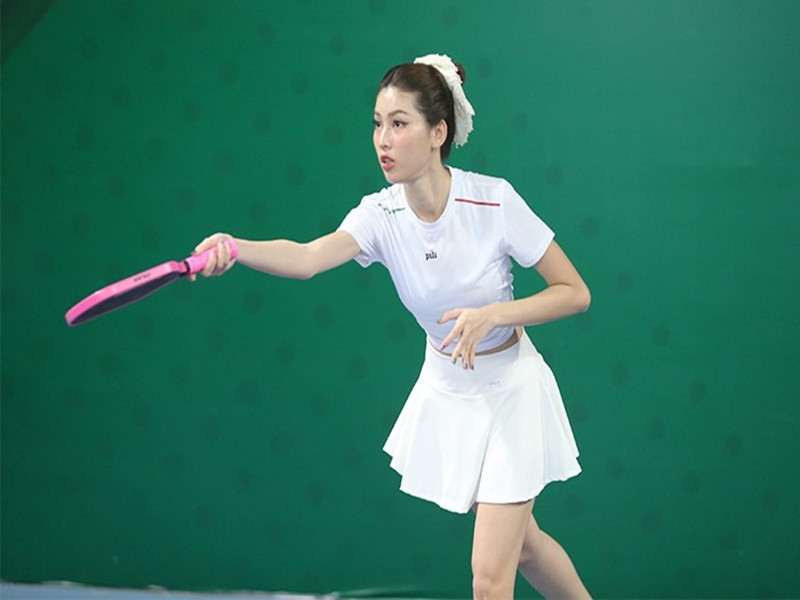 Ngọc Thảo tham gia một số giải pickleball. Ảnh: Pháp Luật TP HCM.