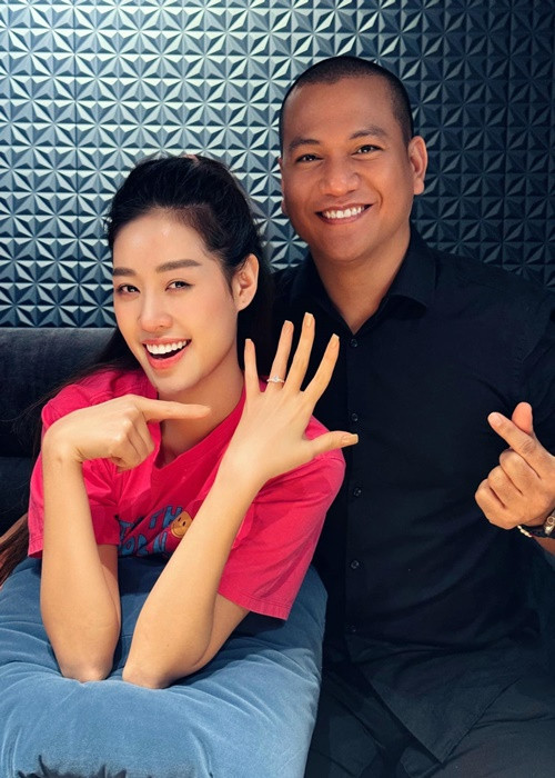 Tháng 8/2024, Khánh Vân xác nhận bạn trai là nhiếp ảnh gia Nguyễn Long. Ảnh: FB Khánh Vân.